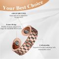Classic Finger Ring Vintage Magnetic Copper Ring Healthy Set Women Custom Engagement Wedding Men Adjustable Copper Rings.