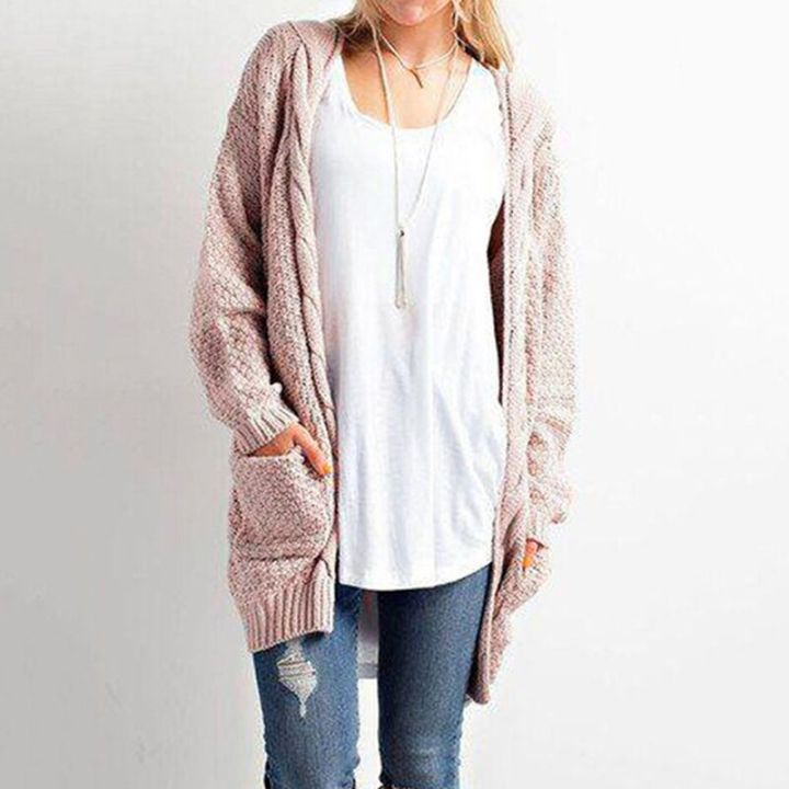U-SWEAR%20Cardigan%20Sweaters%20Women's%20Sweater%20Knitted%20Long%20Sleeve%20Knitwear%20Girl%20Casual%20Outerwear%20Winter%20Pull%20Femme%20-%20Image%202