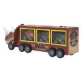 Dinosaur Carrying Truck, Dinosaur Transport Truck Dinosaur Pull Back Cars Realistic Shape Three Fun Sounds with Stone Model for Birthday Gifts. 