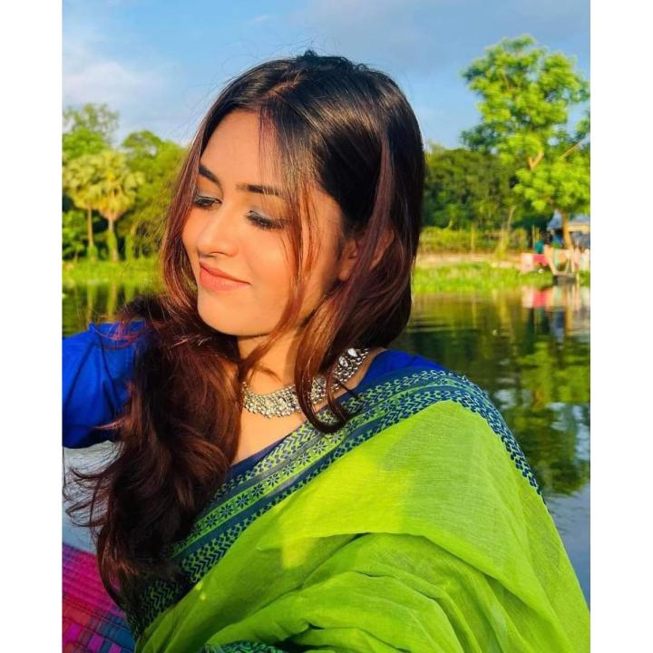 Exclusive Design Banana Leaf Colour Arong Cotton Saree for Women by Tangail Sari Collection (TAN) - Perfect for Casual, Party & Festive Occasions