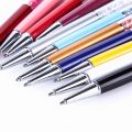 10Pcs/Lot Crystal Stylus Pen Diamond Ballpoint Pens Stationery Ballpen 2 In 1 Crystal Touch Screen Pen For Capacitive Screen.