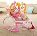 tiiBaby Infant to Toddler Rocker With Music And Vibration Baby Bouncer Automatic Rocking Chair With Soft Seat & Safety For Baby (Multicolour) LP. 