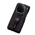Applicable iQOO 12 Phone Case Cowhide Faucet Pattern Half Pack iqoo12Pro Leather Protective Cover. 