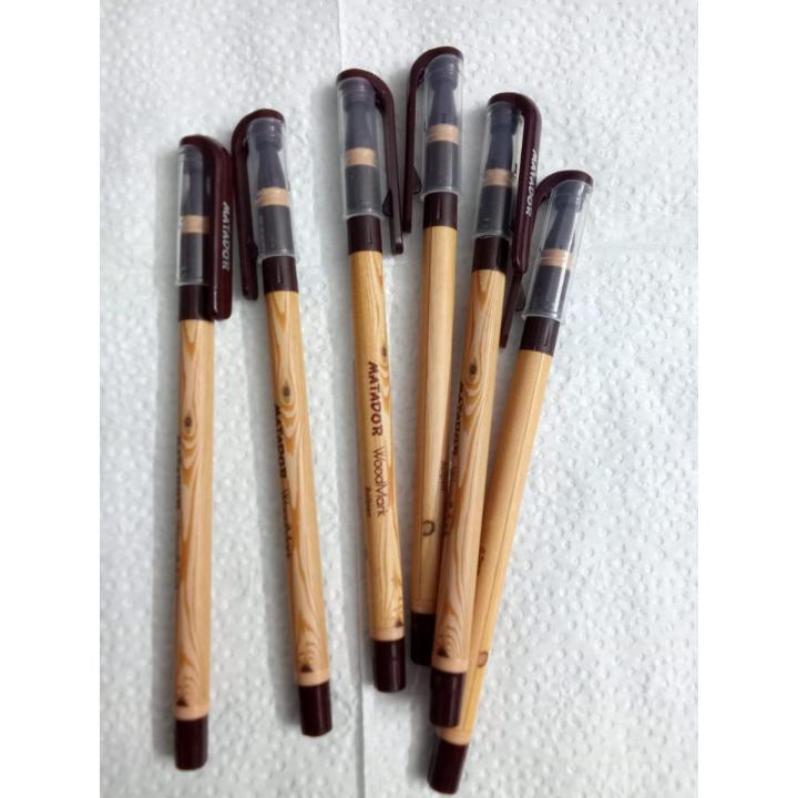Matador Wood Mark Ball Pen. 6 pcs