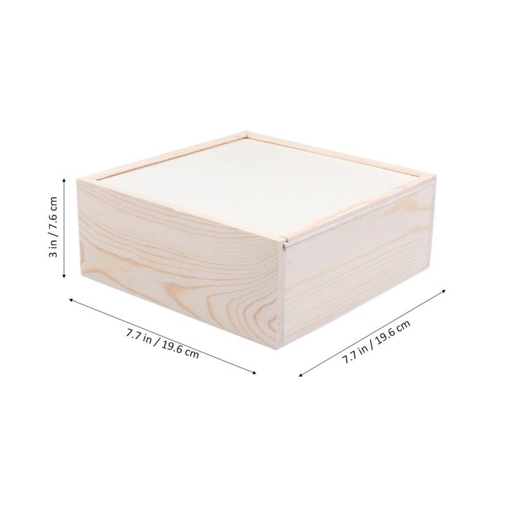 Wood%20Box,%201%20Pc%20Wooden%20Storage%20Box%20Wooden%20Jewelry%20Case%20Square%20Gift%20Box%20for%20Storage%20Boxes%20for%20Birthday%20Parties%20and%20Banquets%20-%20Image%202