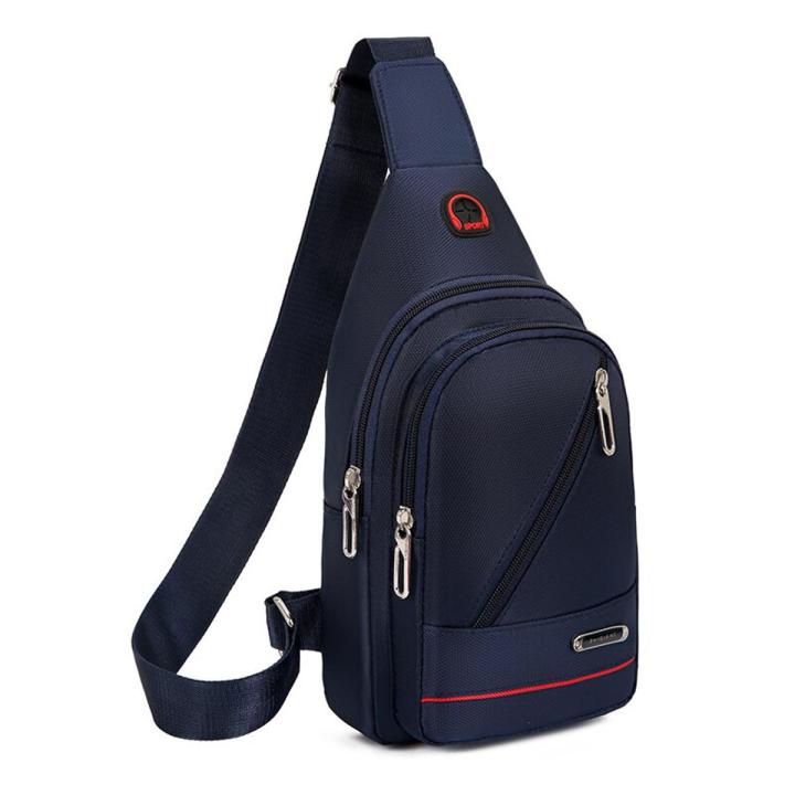 Chest Bag Men Korean Version Outdoor Street Casual Sports Packs Fashion Waterproof Oxford Cloth Shoulder Crossbody Bag Men's