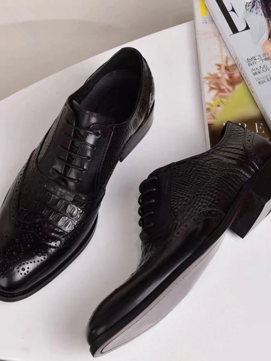 %E3%80%90selevn%20roind%E3%80%91%20Men%20casual%20shoes%20Brock%20Oxford%20retro%20crocodile%20leather%20men%20formal%20spring%20and%20autumn%202022%20new%20's%20for%20-%20Image%204
