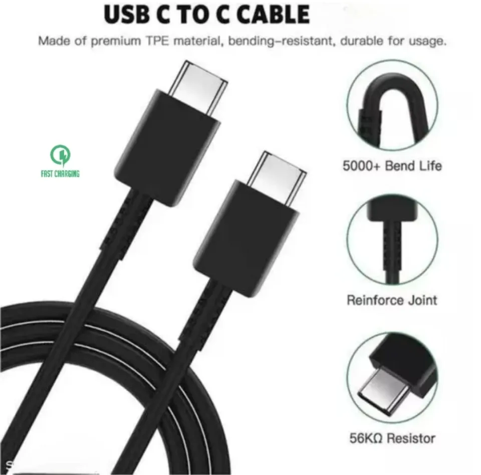 Samsung Originel Fast Charging USB Type-C to Type-C 3A Cable