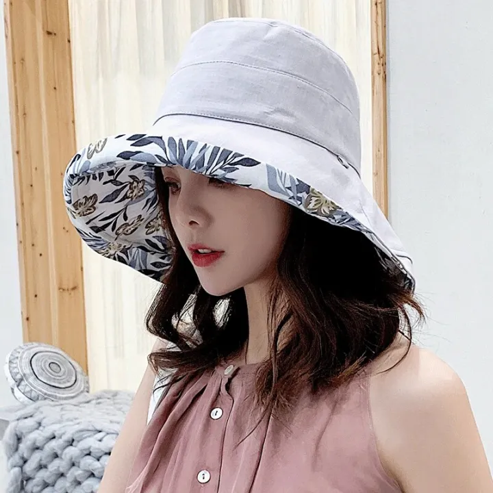 2024%20Women's%20Hat%20Bucket%20hat%20Panamanian%20Women%20Four%20Seasons%20Fisherman%20Hat%20Big%20Brim%20Hat%20Double-Sided%20Fisherman%20Hat%20Sun%20Visor%20Cap%20-%20Image%206
