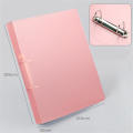 A4 Binder D-Type Punch Folder Office Storage File Ring Waterproof Test Paper Data Storage Folder 4 Hole Binder Learning Supplies. 