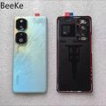 Replace For HONOR 90 / 90 Pro 5G Rear Battery Back Cover Glass Housing Door Shell Case Chassis + Camera Lens Frame Repair Parts.