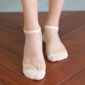 7-Pairs Combo Set of Japanese Lace Crystal Socks for Women, Breathable and Thin. 