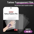 50PCS Transparent Tattoo Thermal Stencil Film Transfer Paper for Carbon Thermal Stencil Machine Tracing Printer Tattoo Supplies. 