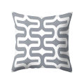 Gray Geometric Square Throw Pillow Protector Case Cushion Cover Bedding Articles.