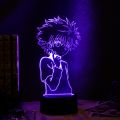 Anime Hunter X Hunter Killua Figure 3d Night Lamp for Kids Child Bedroom Decor Nightlight Manga Gift Night Light table lamp.