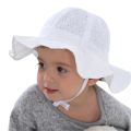 New Summer Panama Baby Sun Hat Outdoor Baby Girls Hat Lace Bowknot Cotton Baby Hat Kids Sun Caps Toddler Sunscreen Cap.
