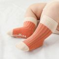 Autumn and winter cotton baby socks for newborn boys and girls elastic rubber non-slip baby pat one five. 