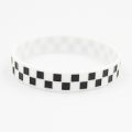 1PC Checkered Silicone Wristband Punk Style Plaid Silicone Bracelet Personality Waterproof Sports Wristband for Men Women SH349. 