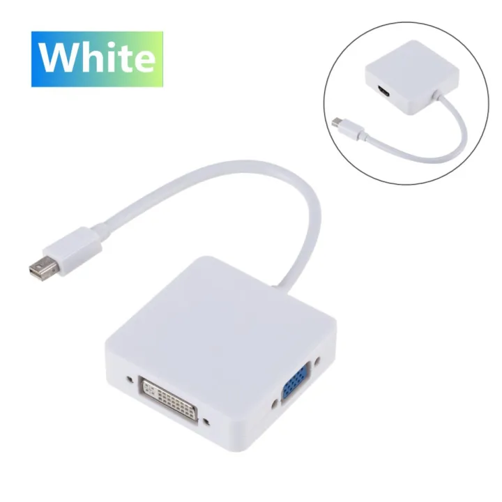Vszerda 3-in-1 Mini DP to HDMI, DVI, VGA Adapter 4K Mini Displayport 1