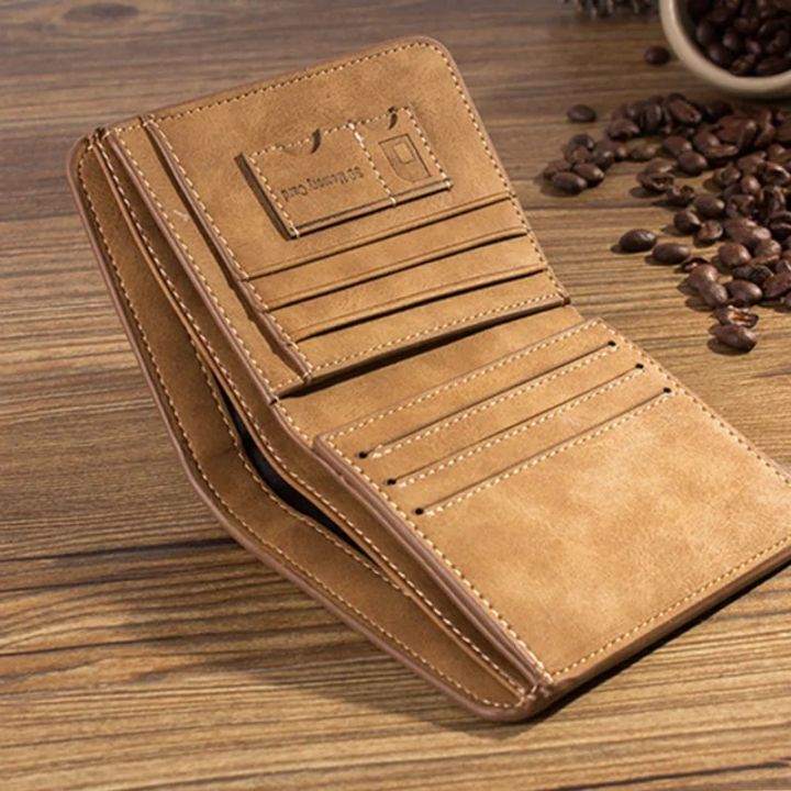 【Hot-Selling】 Men's Wallet Bifold Slim Small /ID Holders Inserts Purses Luxury Brand Business Foldable Wallets