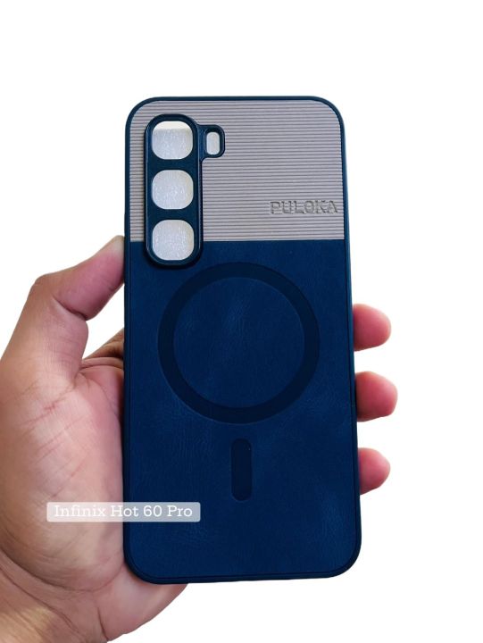 Infinix Hot 60 Pro Back Cover Leather Finished Premium Soft Fabrice Feeling Phone Case Back Cover infinix Hot 60 Pro Back Cover Soft Sudeded Magsafe phone Case infinix Hot 60 Pro