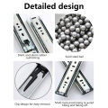 12-16 inches Stainless Steel Drawer Slides Soft Close Drawer Track Rail Sliding Three-Section Cabinet Slides Furniture Hardware. 