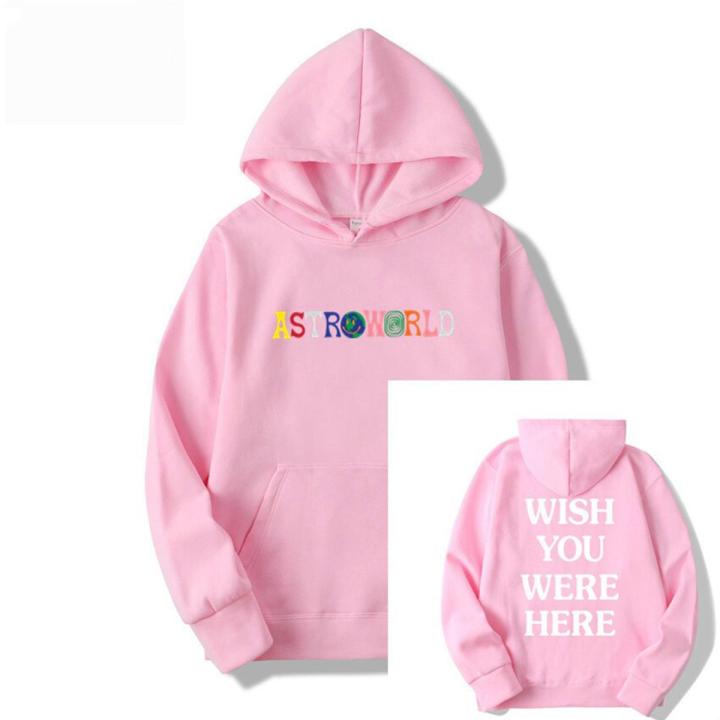 TRAVIS SCOTT ASTROWORLD WISH YOU WERE HERE HOODIES Fashion Letter