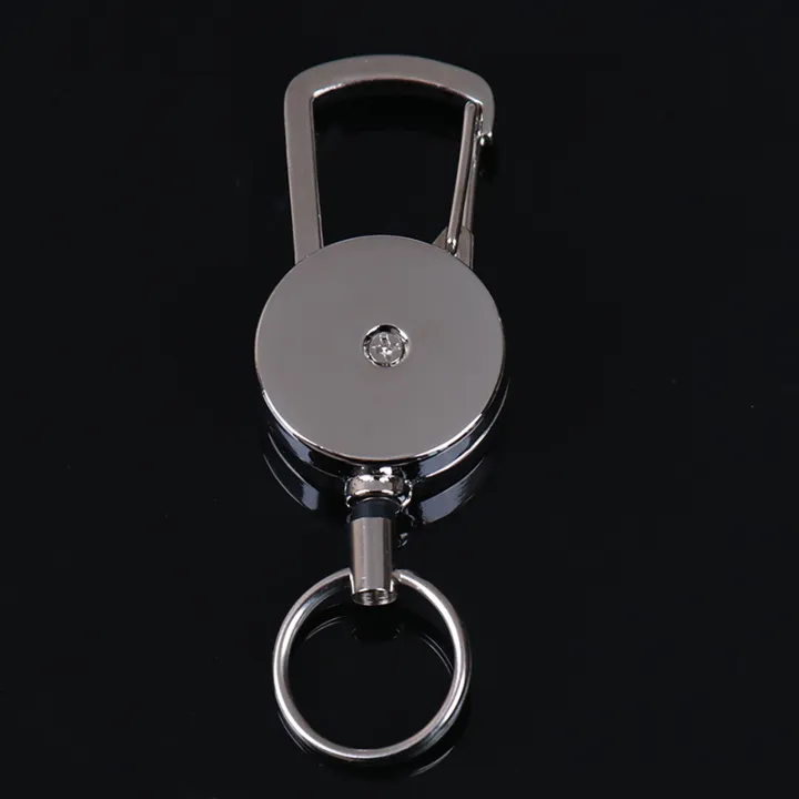 1pc%20Retractable%20Pull%20Key%20Ring%20Chain%20Clip%20Carabiner%20Holder%20Recoil%20Extends%20To%2050cm%20-%20Image%204