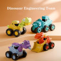 DishyKooker Dinosaur Truck Toys For Kids Dino Press Go Toy Cars Dinosaur Construction Vehicles Set Birthday Gifts For Boys Girls. 