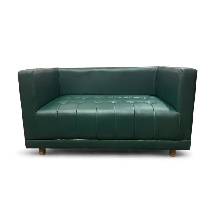 Furnicom%20Wooden%20Two%20Seater%20Leather%20Deep%20Green%20Sofa%20for%20Home%20&%20Office%20-%20Image%202