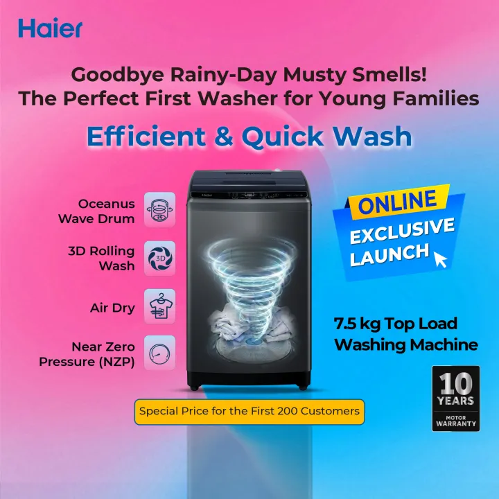 Haier%207.5kg%20Top%20Load%20Automatic%20Washing%20Machine%20%7C%20Air%20Dry%20%7C%203D%20Rolling%20Wash%20%7C10%20Years%20Motor%20Warranty%20%7C%20Free%20delivery%20&%20Installation%20(HWM75-ABFIS6)%20-%20Image%202