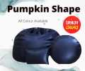 Pumpkin Shape Lazy Bean Bag - Black.