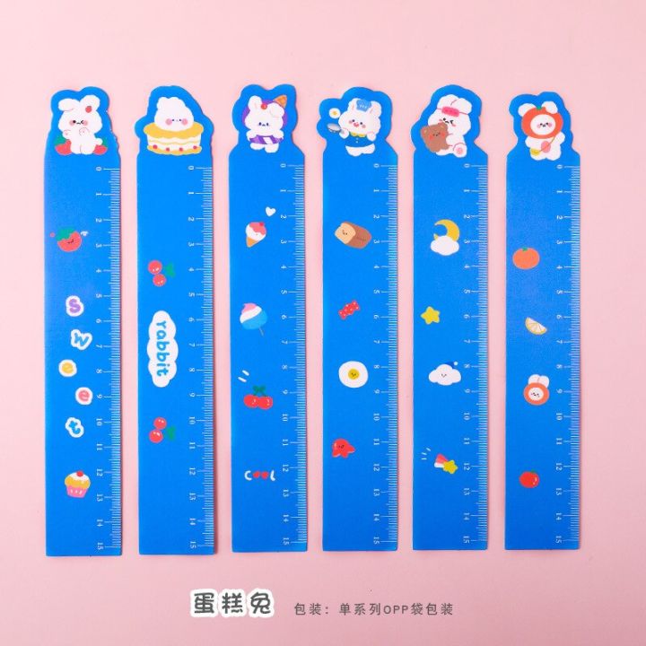 6pcs%20Cartoon%20Cute%20Pet%20Ruler%20Bookmark%20Student%20Creative%20Painting%20Scale%20Learning%20Stationery%20Bendable%20Ruler%20Kwaii%20Acessorios%20-%20Image%202