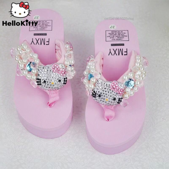 Sanrio%20Hello%20Kitty%20Soft%20Flip%20Flop%20Sandals%20Y2k%20Beach%20Slides%20Shoes%20Women%20Kawaii%20Casual%20Wedge%20High%20Heels%20Platform%20Slippers%20Ladies%20House%20Foocus%20-%20Image%202
