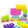 Educational Building Train Blocks For Kids -22 Pcs Plastic Building Block Set Toy For Kids (Multicolor).