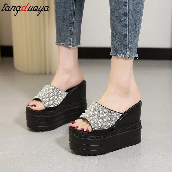white%20platform%20slippers%20chunky%20heels%20sandals%20women%20beaded%20beach%20slippers%20women%20for%20summer%20slides%20women%20designer%20wedges%20shoes%20-%20Image%204