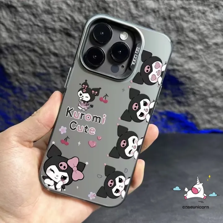 Cartoon%20Sanrio%20Cute%20Kuromi%20Phone%20Case%20Compatible%20for%20IPhone%2011%2015%2012%2013%2014%20Pro%20Max%20X%20XS%20Max%20XR%20Luxury%20Plating%20Metal%20Button%20Lovely%20Kuromi%20Silicone%20Shockproof%20Soft%20Cover%20-%20Image%205