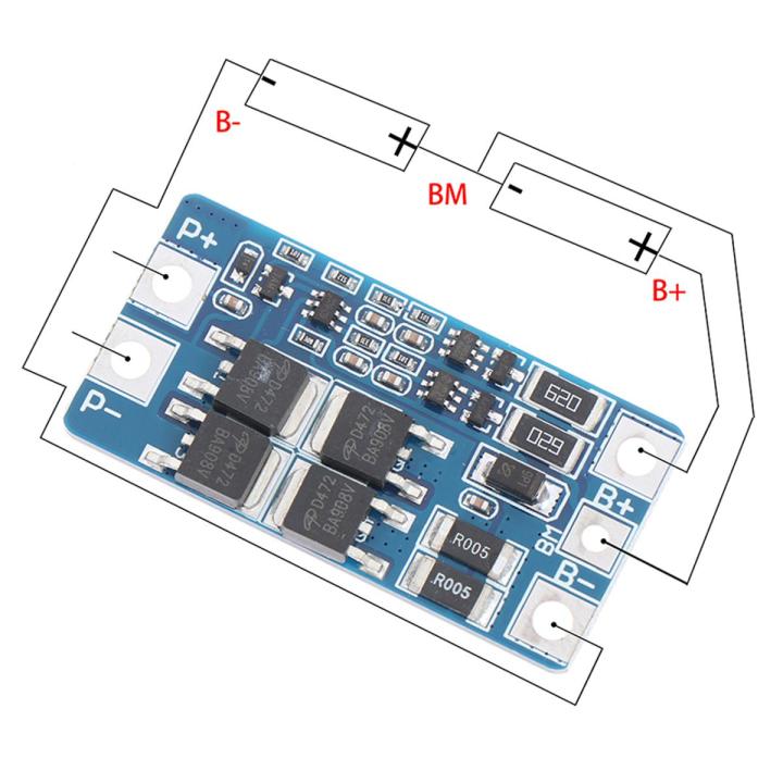 (New)2 10A 7.4V 18650 lithium protection board 8.4V balanced protection