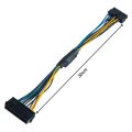 2X PSU ATX 24Pin to 18Pin Adapter Converter Power Cable Cord for Z420 Z620 Desktop Workstation Motherboard 18AWG 30CM.