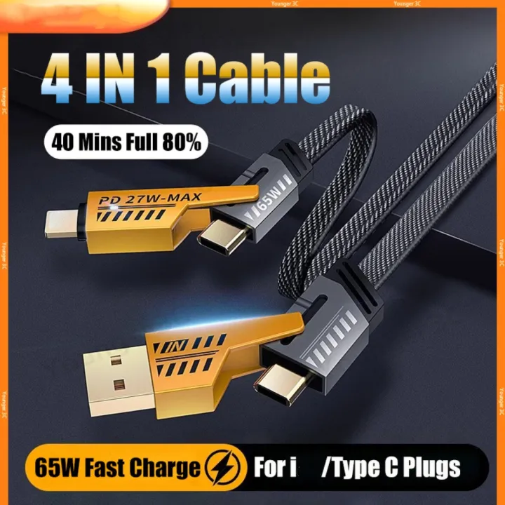 Multifunctional%20Mecha%204%20in%201%20Fast%20Charging%2065watt%20PD%20Cable%20with%20Data%20Transfer%20for%20iPhone,%20Samsung%20and%20Others%20-%20Image%208