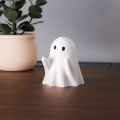 Cute Creative Ghost Pen Holder Portable Halloween Ghost Figurine Funny Decorative Little Ghost Statue.