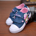 New Fashion Kids Canvas Shoes Denim Breathable Princess Girls Sneakers Flats Casual Tennis Shoes For Children Toddler Girl Shoes.