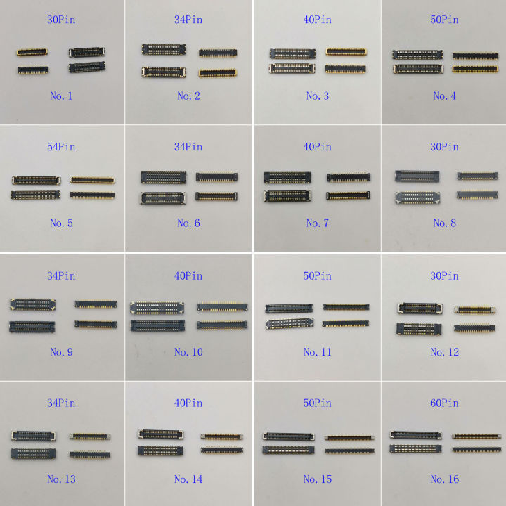 10Pcs 30-60Pin LCD Display Screen USB Charger Charging FPC Connector For Samsung Huawei Xiaomi OPPO Vivo Moto TECNO Itel Infinix