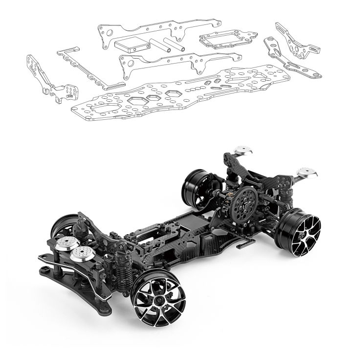 Car%20Bottom%20Plate%20Carbon%20Fiber%20Aluminum%20Upgrade%20Kit%20Compatible%20For%203racing%20D5s%20Lite%201:10%20Drift%20Rc%20Car%20-%20Image%202