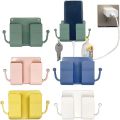 Mobile Phone Charging Hanging Holder Multifunction Wall Mounted Plug Bracket Remote Control Mounted Storage Box.