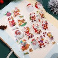 1/5/10Pcs Festival Gift 3D Bubble Sticker Cartoon Santa Claus Bell Puffy Stickers New Year Sticky Decor For Kid.