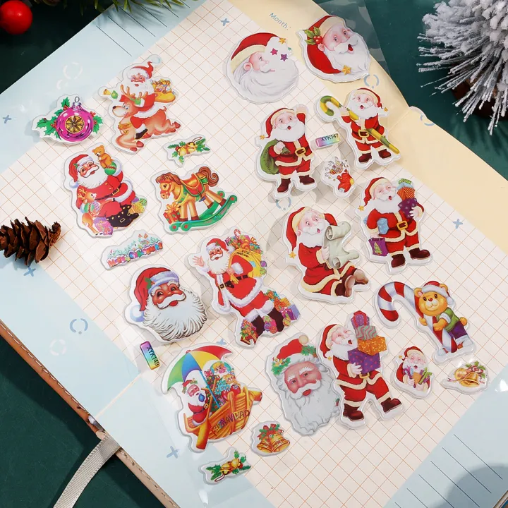 1/5/10Pcs%20Festival%20Gift%203D%20Bubble%20Sticker%20Cartoon%20Santa%20Claus%20Bell%20Puffy%20Stickers%20New%20Year%20Sticky%20Decor%20For%20Kid%20-%20Image%208