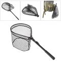 Lixada Fishing Net Fly Fishing Triangle Brail Landing Portable Foldable Lightweight Nets Nylon Fishing Net Aluminum Alloy Frame. 