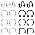 16g Lip Rings Stainless Steel Snake Bite Piercing Jewelry Labret Medusa Spiral Barbell Helix Earrings Horseshoe Septum Cartilage. 