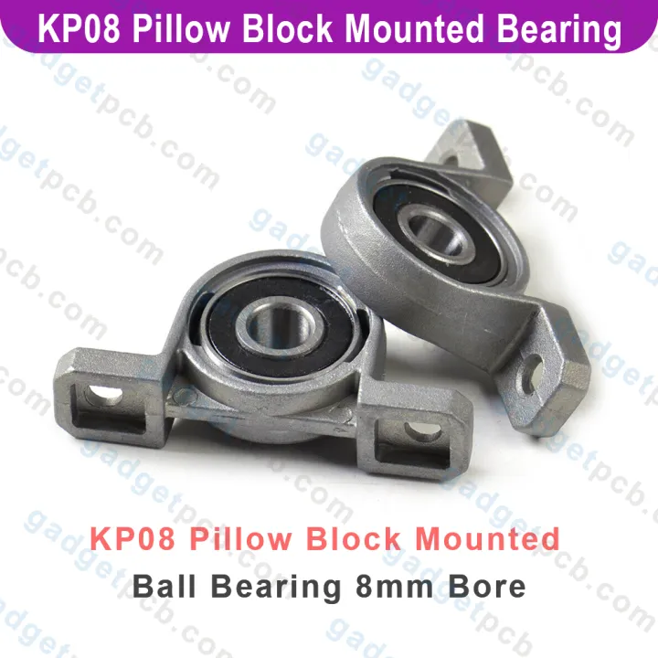 Zinc%20Alloy%20KP08%20P08%20Pillow%20Block%20Mounted%20Ball%20Bearing%208mm%20Bore%20Diameter%20For%20CNC%20Machine%203D%20Printer%20All%20Kinds%20Of%20Electronics%20Projects%20-%20Image%203
